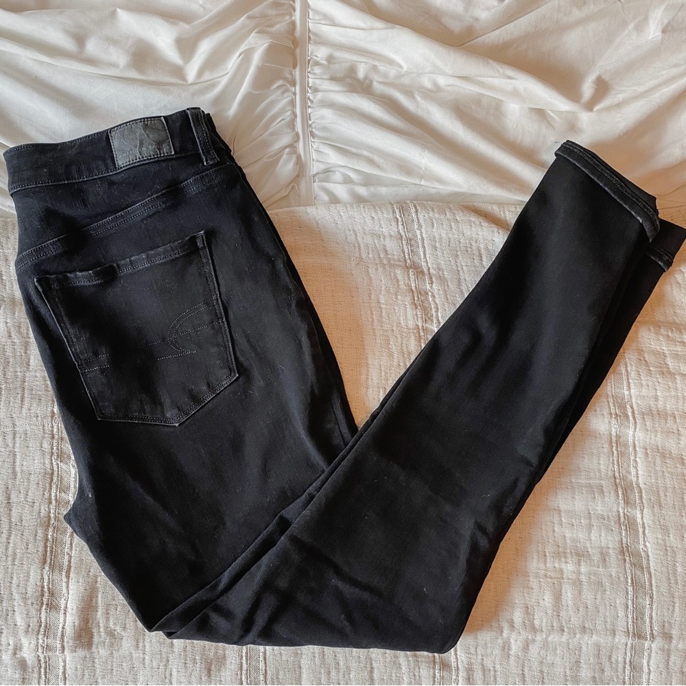 American Eagle Outfitters The Dream Jean Black Long Jeans
